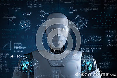 Machine learning concept Stock Photo