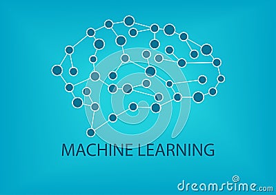 Machine learning concept. Vector Illustration