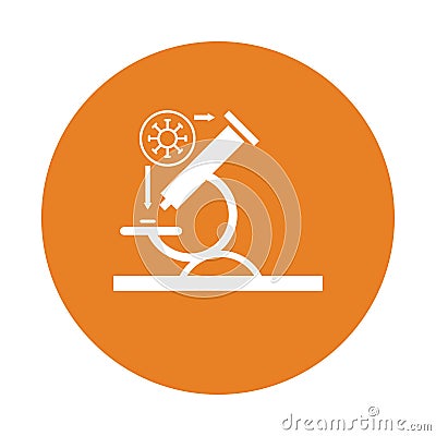 Machine, medical, micro icon. Orange color vector EPS Stock Photo