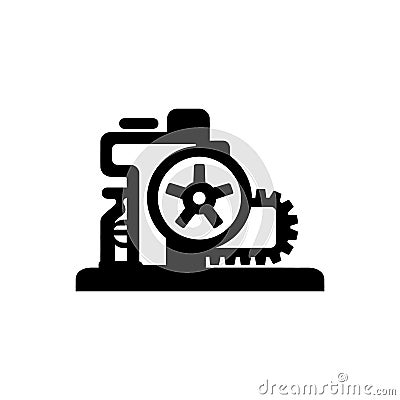 Machine operations icon Vector Illustration