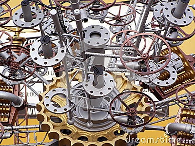 Machine parts Stock Photo