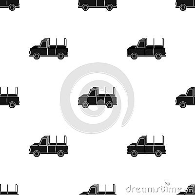 Machine for safari.African safari single icon in black style vector symbol stock illustration web. Vector Illustration