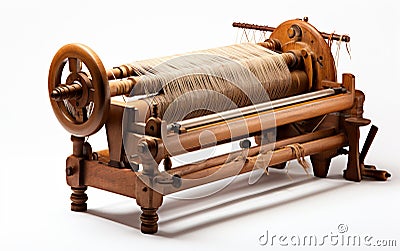 Machine Warping isolated on transparent . Stock Photo