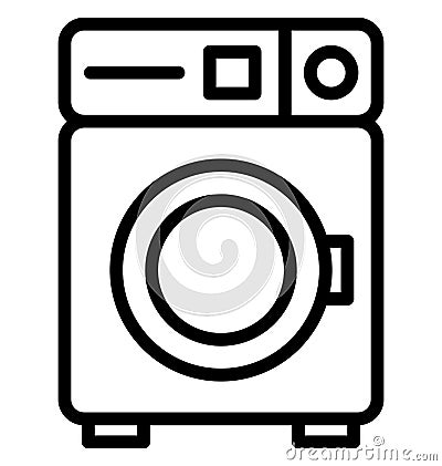 Machine, washing Isolated Vector Icon That can be easily edited in any size or modified. Machine, washing Isolated Vector Icon Stock Photo
