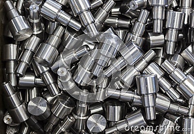 Machined Parts Stock Photo