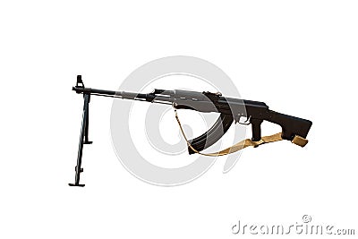 Machinegun isolated on white background Stock Photo