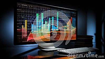 machinelearning data classification Cartoon Illustration