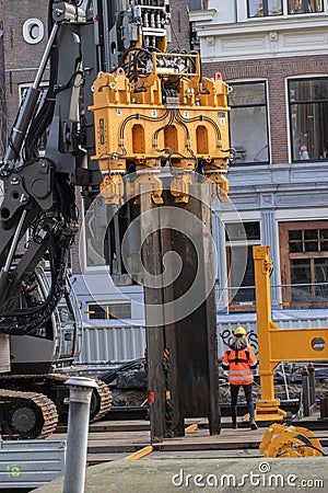 Machinery From The Beens Groep At At Amsterdam The Netherlands 8-2-2022 Editorial Stock Photo