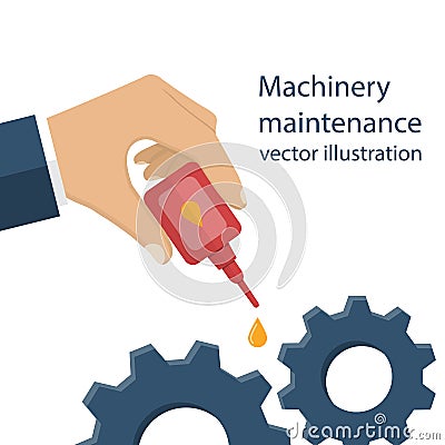 Machinery maintenance vector Vector Illustration