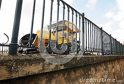 Machines performing asphalting and paving work on a city road. Editorial Stock Photo