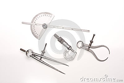 Machinist's measuring instruments Stock Photo