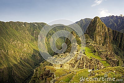 Machu Picchu, the ancient Inca city, Peru Stock Photo