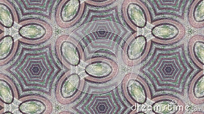 Machu picchu circles abstract photo pattern Stock Photo