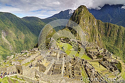 Machu Picchu Iconic View Editorial Stock Photo
