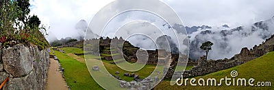 Machu Picchu, Incnca ruins in the Peruvian Andes Stock Photo