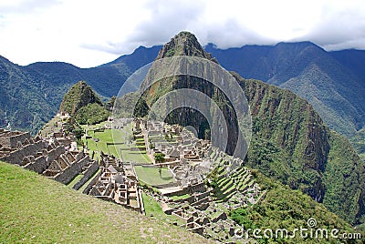 Machu Picchu or Machu Pikchu Quechua Stock Photo