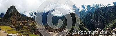 Machu Picchu Panarama Stock Photo