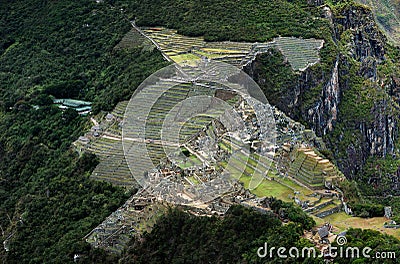 Machu Picchu Panarama Stock Photo