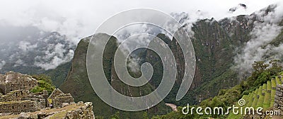 Machu Picchu Panorama Stock Photo