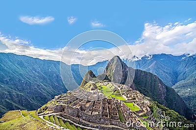 Machu Picchu Panorama Stock Photo