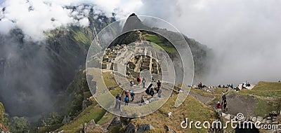 Machu Picchu panoramic Editorial Stock Photo