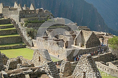 Machu Picchu ruins Stock Photo