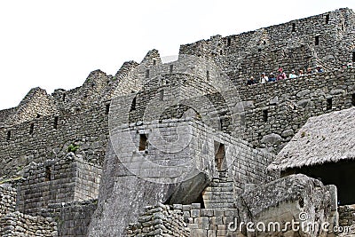 Machu Picchu Stonework Editorial Stock Photo