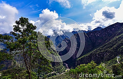View , Machu Picchu 26 -Cusco-Peru Stock Photo