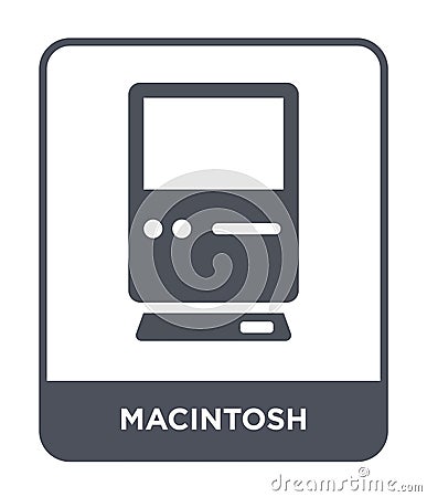 macintosh icon in trendy design style. macintosh icon isolated on white background. macintosh vector icon simple and modern flat Vector Illustration