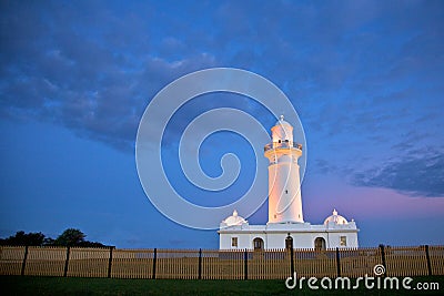 Macquarie first lighthouse in Australia, Sydney Stock Photo