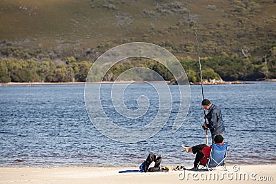 Macquarie Harbour west coast Tasmania Editorial Stock Photo