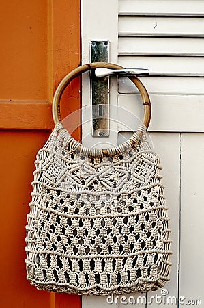 Macrame lace Stock Photo