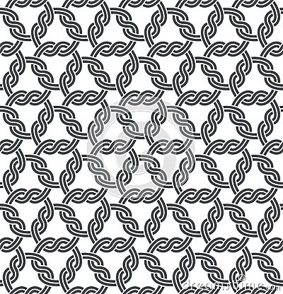 Macrame Seamless Pattern Vector Illustration