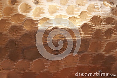 Macro close-up pattern of hammered cooper pot 4 Stock Photo