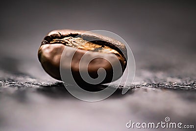 Macro coffee bean, roasted signature mix with rich flavour, best morning drink and luxury blend Stock Photo