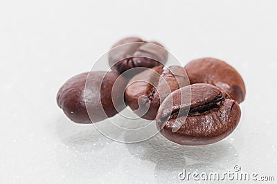 Macro coffee beans Stock Photo