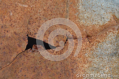 Torn rusty metal texture Stock Photo