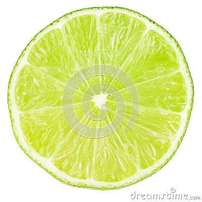 Macro food collection - Lime slice Stock Photo