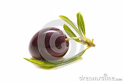 Macro of fresh olives Stock Photo