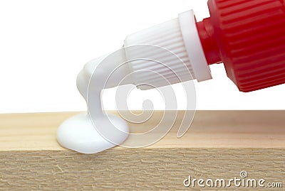 Macro glue Stock Photo