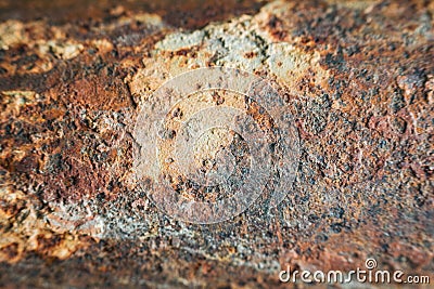 Grunge corrode rust iron oxidized metal textured background Stock Photo