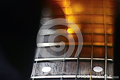 Macro guitar music grief music Stock Photo