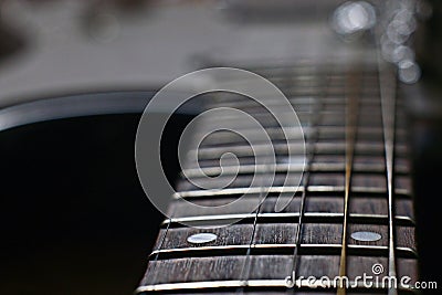 Macro guitar music grief music Stock Photo