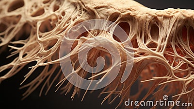 Macro Image Of Stem's Inner Structure With Disfigured Forms Stock Photo