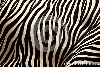 macro image of zebra hair, highlighting the stripe pattern Stock Photo