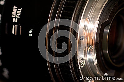 Macro 50mm lens for nikon Stock Photo