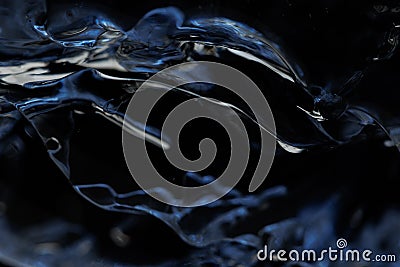 Melting ice water closeup Stock Photo