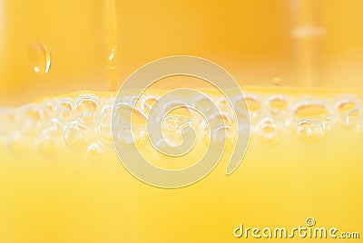 Macro orange juice Stock Photo