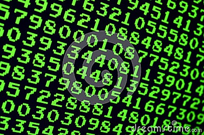 Macro of password selection on the monitor of the office computer. The concept of hacking the protection of a personal data keeper Stock Photo