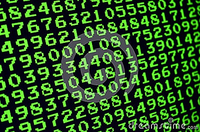 Macro of password selection on the monitor of the office computer. The concept of hacking the protection of a personal data keeper Stock Photo